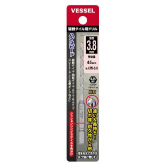 （株）ベッセル クッションドリル 磁器タイル用 CPD クッションドリル　磁器タイル用 CPD-3.8