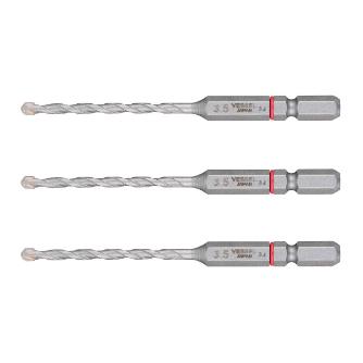 （株）ベッセル クッションドリル 磁器タイル用3本組 CPD3S クッションドリル　磁器タイル用３本組 CPD3S-3.5