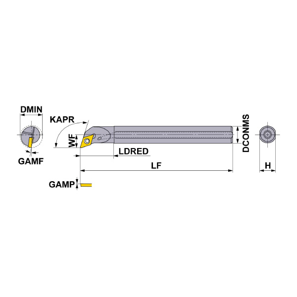 三菱マテリアル（株） 小物部品加工用ボーリングバー S30 小物部品加工用ボーリングバー S30-25SDQCR11-150-C