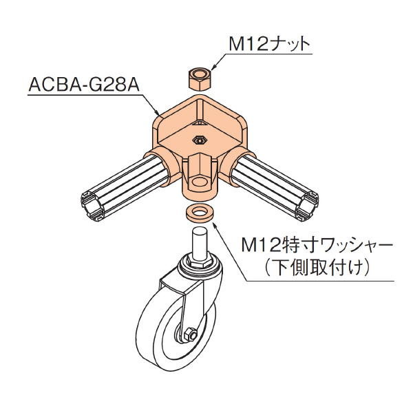 ＴＭＥＨジャパン（株） アルミコーナーベース ACBA アルミコーナーベース ACBA-G28A