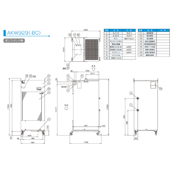 ダイキン工業（株） チラー9型 AKW チラー９型 AKW929