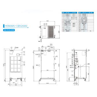 ダイキン工業（株） チラー10型 AKW チラー１０型 AKW56A-500