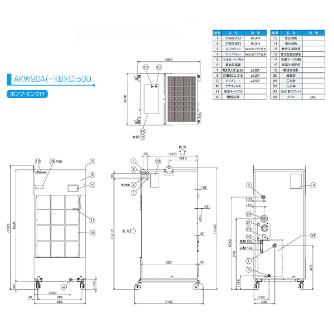 ダイキン工業（株） チラー10型 AKW チラー１０型 AKW90A-500