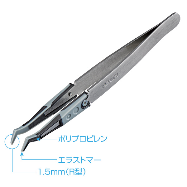 ホーザン株式会社 ESDソフトチップピンセット ＥＳＤソフトチップピンセット P-642-J