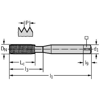 ワルタージャパン（株） HSSーE 転造タップ D7061100 ＨＳＳ－Ｅ　転造タップ D7061100-M10