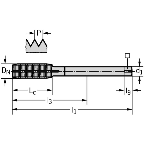 ワルタージャパン（株） HSSーE 転造タップ TC410 ＨＳＳ－Ｅ　転造タップ TC410-G1/8-N6-WY80AD
