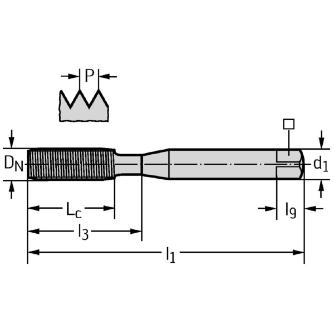 ワルタージャパン（株） HSSーE 転造タップ TC410 ＨＳＳ－Ｅ　転造タップ TC410-M1.7-C0-WY80AD