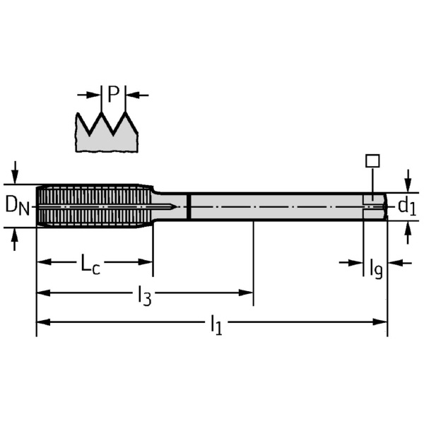 ワルタージャパン（株） HSSーE 転造タップ TC410 ＨＳＳ－Ｅ　転造タップ TC410-M10X1.25-L6-WY80AD