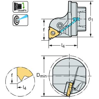 ワルタージャパン（株） 交換式ヘッド めねじ T1820-Q 交換式ヘッド　めねじ T1820-Q40R-16I-P