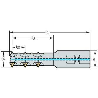 ワルタージャパン（株） チップ式ねじ切りカッター T2710 チップ式ねじ切りカッター T2710-26-W25-3-09-3-12.7