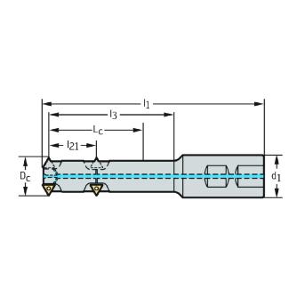 ワルタージャパン（株） チップ式ねじ切りカッター T2712 チップ式ねじ切りカッター T2712-40-W40-3-14-2-50