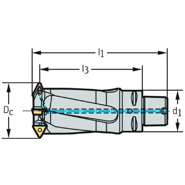 ワルタージャパン（株） チップ式ねじ切りカッター T2713 チップ式ねじ切りカッター T2713-60-C5-4-14