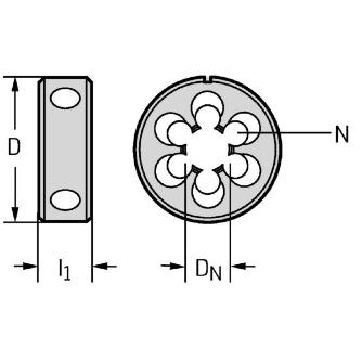 ワルタージャパン（株） ねじ切りダイス 60003 ねじ切りダイス 60003-M3