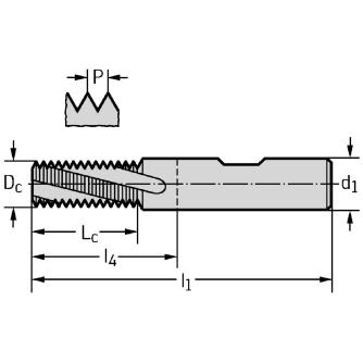 ワルタージャパン（株） 超硬ねじ切りカッター H5150106 超硬ねじ切りカッター H5150106-M16X1.5