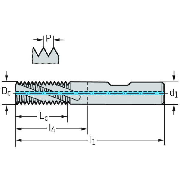 ワルタージャパン（株） 超硬ねじ切りカッター TC611 超硬ねじ切りカッター TC611-M12-W1-WJ30RC