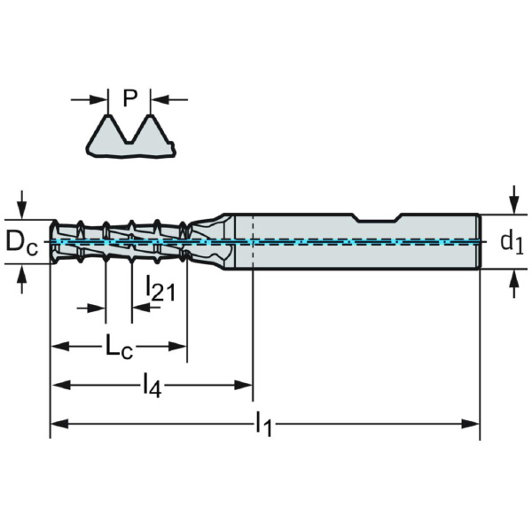 ワルタージャパン（株） 超硬ねじ切りカッター TC620 超硬ねじ切りカッター TC620-M18X1.5-W5D-WB10TJ