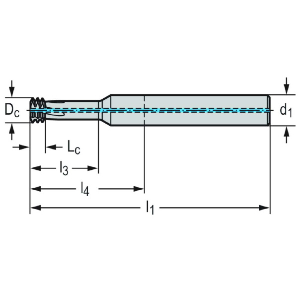 ワルタージャパン（株） 超硬ねじ切りカッター TC630 超硬ねじ切りカッター TC630-M10-A1D-WB10TJ