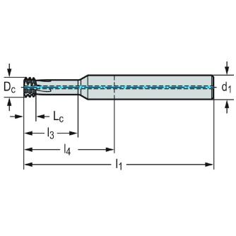 ワルタージャパン（株） 超硬ねじ切りカッター TC630 超硬ねじ切りカッター TC630-M16-A5F-WB10TJ