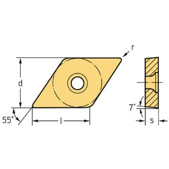 ワルタージャパン（株） 旋削用チップ(ポジチップ) DCMT 旋削用チップ（ポジチップ） DCMT070202-FM4 WSM30S