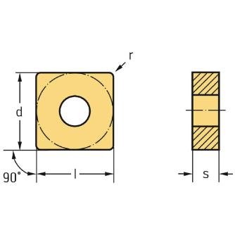 ワルタージャパン（株） 旋削用チップ(ネガチップ) SNMG 旋削用チップ（ネガチップ） SNMG090308-MK5 WKK20S
