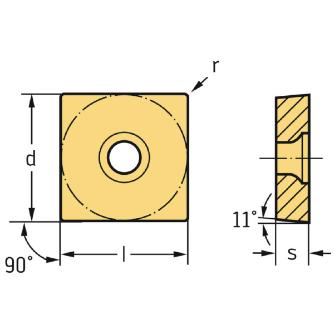 ワルタージャパン（株） 旋削用チップ(ポジチップ) SPMT 旋削用チップ（ポジチップ） SPMT09T308-MK4 WKK20S