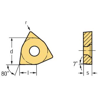 ワルタージャパン（株） 旋削用チップ(ポジチップ) WCGT 旋削用チップ（ポジチップ） WCGT040204-FM2 WSM21