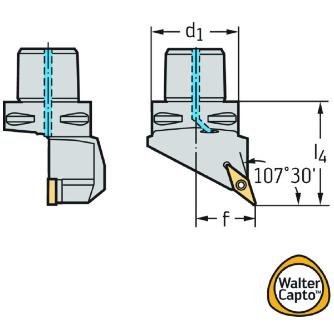 ワルタージャパン（株） 旋削ホルダー スクリュークランプ C3 旋削ホルダー　スクリュークランプ C3-SVHBR-22040-11
