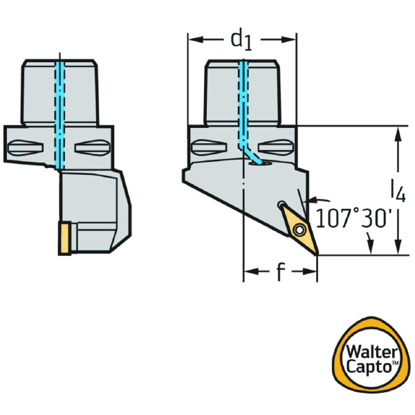 ワルタージャパン（株） 旋削ホルダー スクリュークランプ C3 旋削ホルダー　スクリュークランプ C3-SVHBR-22040-11