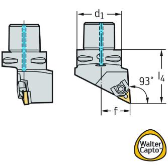 ワルタージャパン（株） 旋削ホルダー ウェッジクランプ C4 旋削ホルダー　ウェッジクランプ C4-MTJNR-27050-16