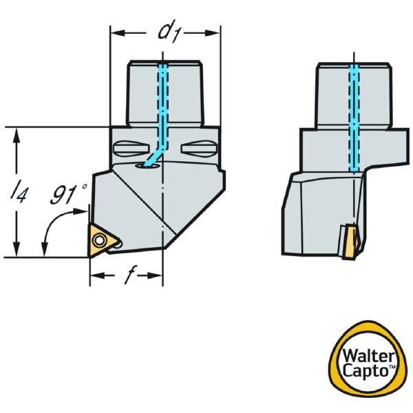 ワルタージャパン（株） 旋削ホルダー スクリュークランプ C4 旋削ホルダー　スクリュークランプ C4-STGCL-27050-16