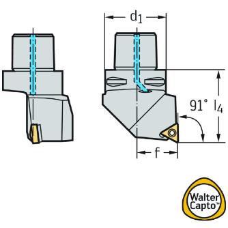 ワルタージャパン（株） 旋削ホルダー スクリュークランプ C4 旋削ホルダー　スクリュークランプ C4-STGCR-27050-16