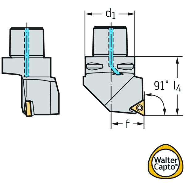 ワルタージャパン（株） 旋削ホルダー スクリュークランプ C4 旋削ホルダー　スクリュークランプ C4-STGCR-27050-16