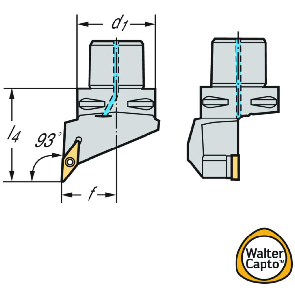 ワルタージャパン（株） 旋削ホルダー スクリュークランプ C4 旋削ホルダー　スクリュークランプ C4-SVJBL-27050-11