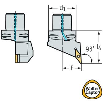 ワルタージャパン（株） 旋削ホルダー スクリュークランプ C4 旋削ホルダー　スクリュークランプ C4-SVJBR-27050-16