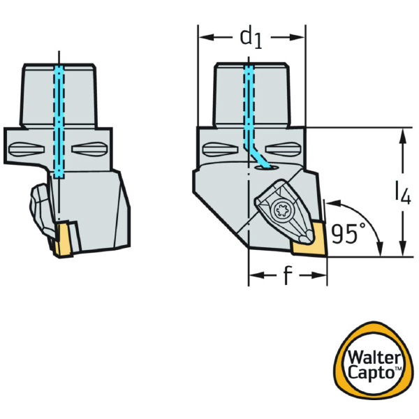 ワルタージャパン（株） 旋削ホルダー リジットクランプ C5 旋削ホルダー　リジットクランプ C5-DCLNR-35060-12