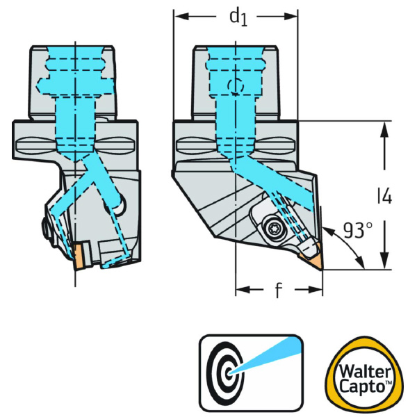 ワルタージャパン（株） 旋削ホルダー リジットクランプ C5 旋削ホルダー　リジットクランプ C5-DDJCR-35060-11-P