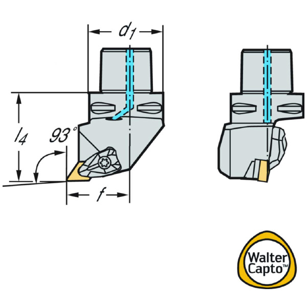 ワルタージャパン（株） 旋削ホルダー リジットクランプ C5 旋削ホルダー　リジットクランプ C5-DDUNL-35060-15