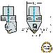 ワルタージャパン（株） 旋削ホルダー リジットクランプ C5 旋削ホルダー　リジットクランプ C5-DSDNN-00060-12