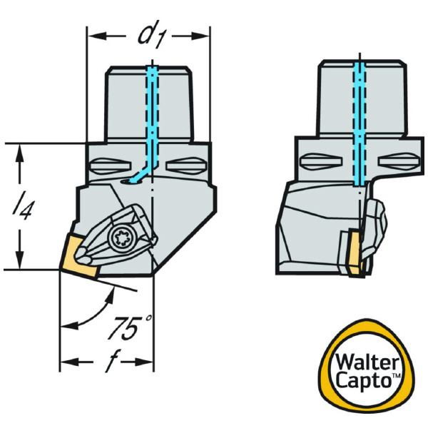 ワルタージャパン（株） 旋削ホルダー リジットクランプ C5 旋削ホルダー　リジットクランプ C5-DSKNL-35060-12