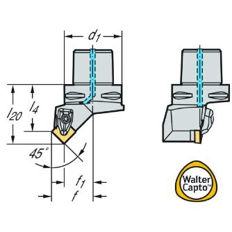 ワルタージャパン（株） 旋削ホルダー リジットクランプ C5 旋削ホルダー　リジットクランプ C5-DSSNL-35050-15