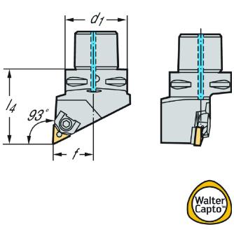 ワルタージャパン（株） 旋削ホルダー ウェッジクランプ C5 旋削ホルダー　ウェッジクランプ C5-MTJNL-35060-22