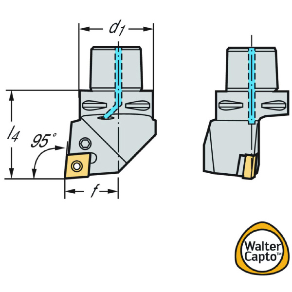 ワルタージャパン（株） 旋削ホルダー レバークランプ C5 旋削ホルダー　レバークランプ C5-PCLNL-35060-12