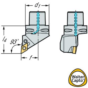ワルタージャパン（株） 旋削ホルダー レバークランプ C5 旋削ホルダー　レバークランプ C5-PDJNL-35060-15