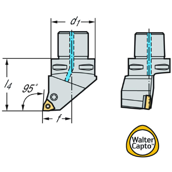 ワルタージャパン（株） 旋削ホルダー レバークランプ C5 旋削ホルダー　レバークランプ C5-PWLNL-35060-10