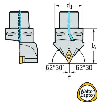 ワルタージャパン（株） 旋削ホルダー スクリュークランプ C5 旋削ホルダー　スクリュークランプ C5-SDNCN-00060-11