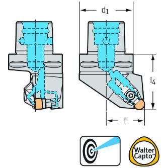 ワルタージャパン（株） 旋削ホルダー リジットクランプ C6 旋削ホルダー　リジットクランプ C6-CRSNR-45065-12-P