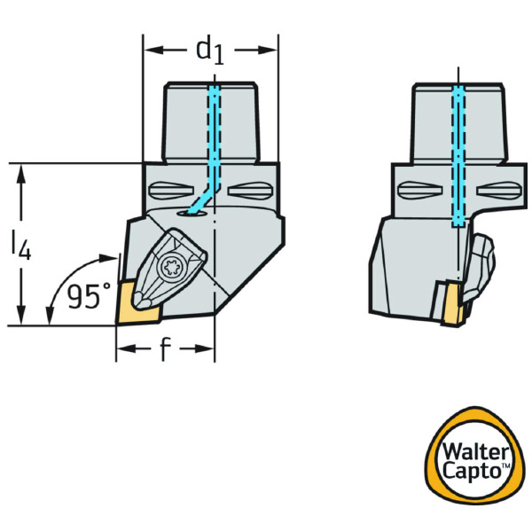 ワルタージャパン（株） 旋削ホルダー リジットクランプ C6 旋削ホルダー　リジットクランプ C6-DCLNL-45065-19