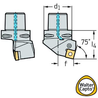ワルタージャパン（株） 旋削ホルダー レバークランプ C6 旋削ホルダー　レバークランプ C6-PSRNR-35065-19