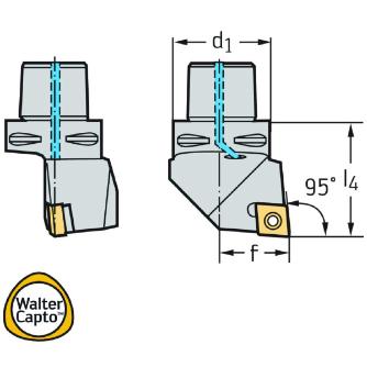 ワルタージャパン（株） 旋削ホルダー スクリュークランプ C6 旋削ホルダー　スクリュークランプ C6-SCLCR-45065-09