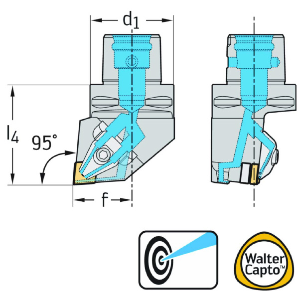 ワルタージャパン（株） 旋削ホルダー リジットクランプ C8 旋削ホルダー　リジットクランプ C8-DCLNL-55080-12-P